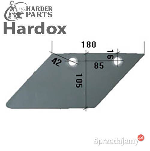 Lemiesz przedpłużka HARDOX 305501 części do Suwałki