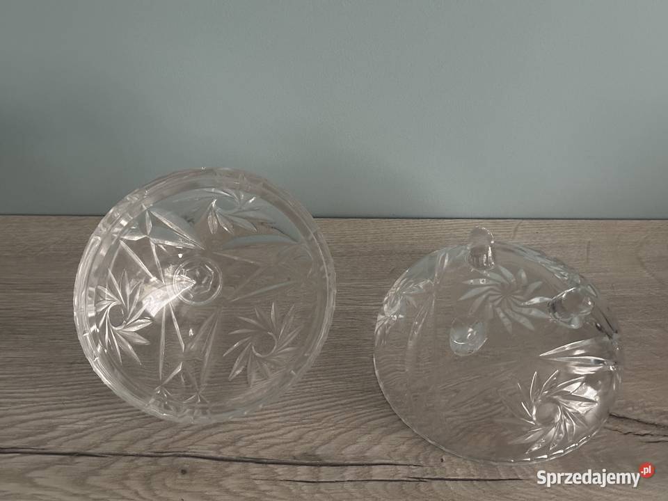 Bombonierka mała kryształ z lat 50tych Łódź