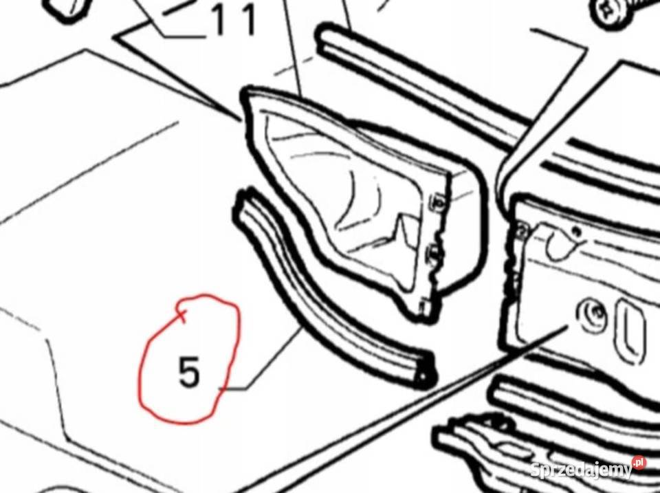 Uszczelka wygłuszenia Komory silnika fiat Mokrzyska