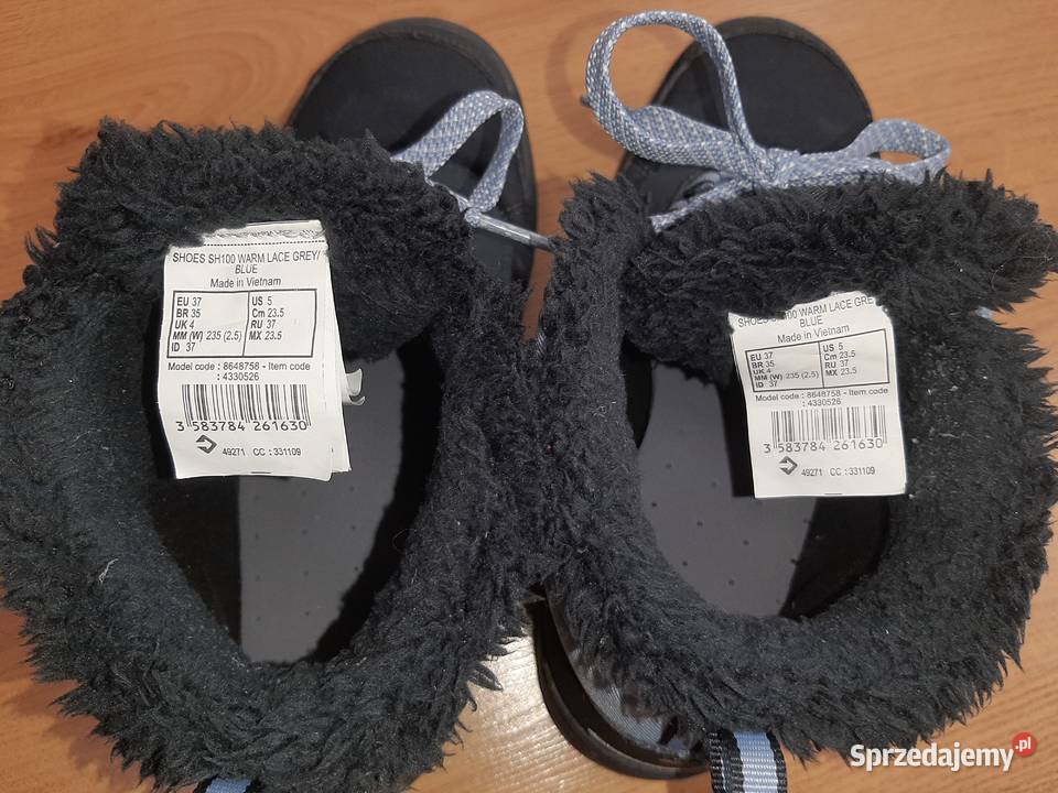 Buty zimowe Quechua wodoodporne 3738 Sznurowadła wielkopolskie Rawicz