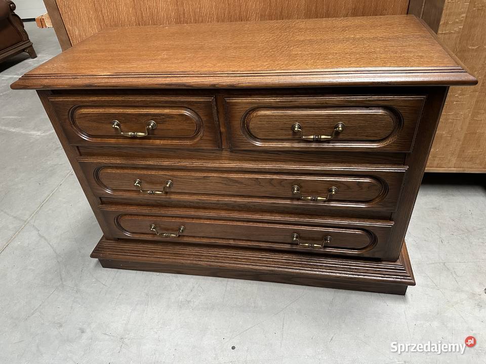 Ładna dębowa komoda 105 z szufladami Sławoszewek