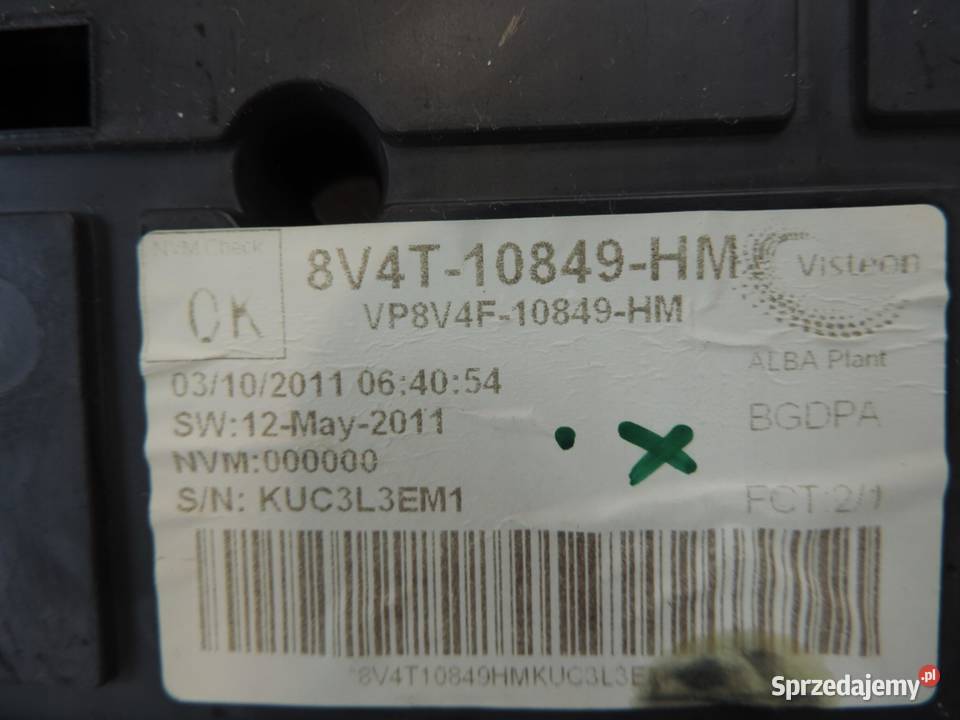 FORD KUGA MK1 20 TDCI LICZNIK ANGLIK8V4T10849HM