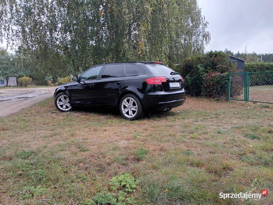 Audi A3 P8 20TDI140automatB stanCzarnaSportback welurowa tapicerka Żurczyn