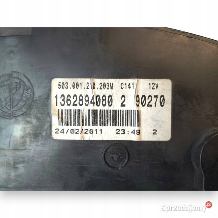 LICZNIK ZEGARY 1362894080 Fiat Ducato Boxer
