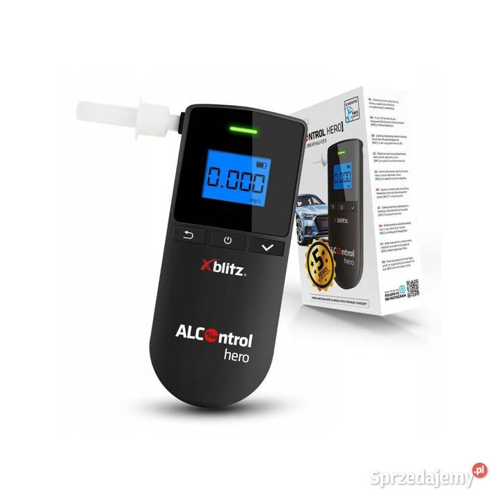 Profesjonalny Alkomat XBLITZ Alcontrol HERO 5
