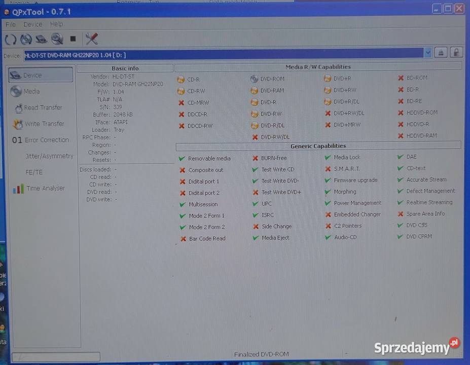 PC Nagrywarka DVD LG GH22NP20 ATAPI łódzkie Łódź