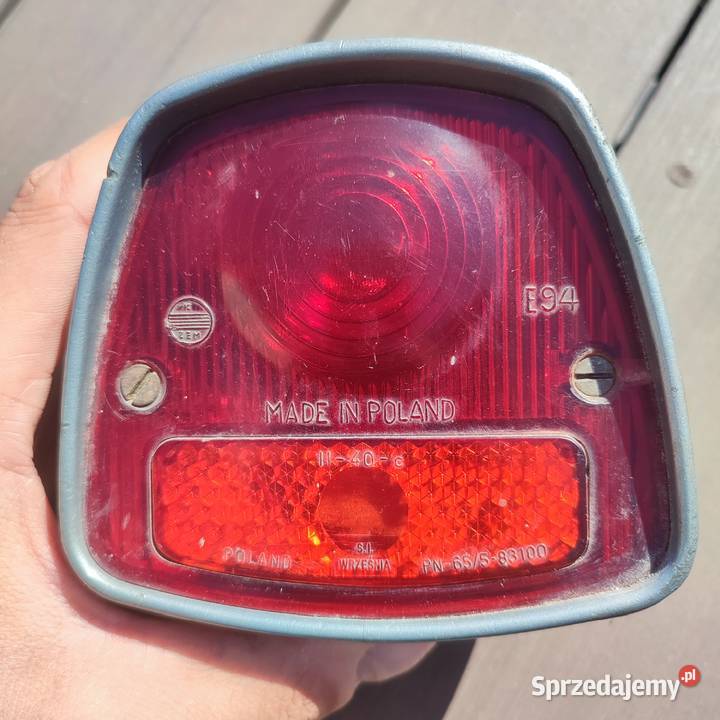 Lampa tylna telewizorek chrom wsk Dudek lelek Łazy