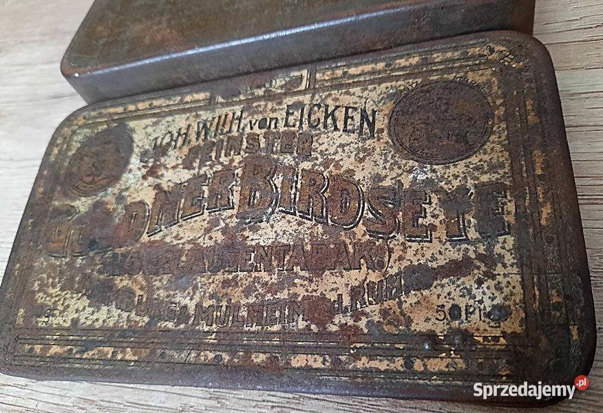 Puszka pudełko opakowanie metalowe cygarach John