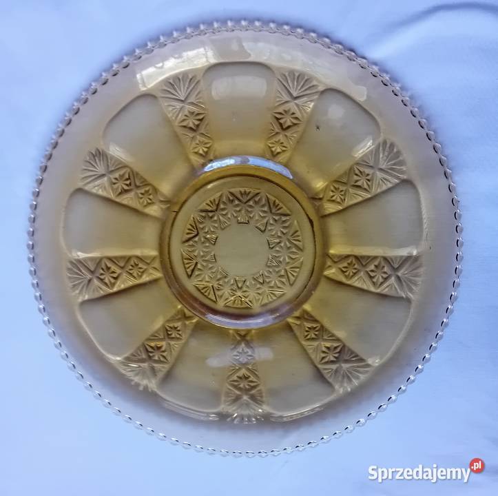 Duża miodowa patera Ząbkowice katalogowy Porcelana i szkło Porcelana i szkło
