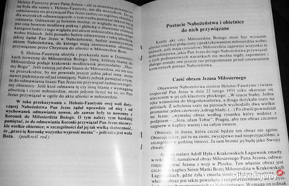 Miłosierdzie Boże Zasadnicze rysy Nabożeństwa MB Chełm