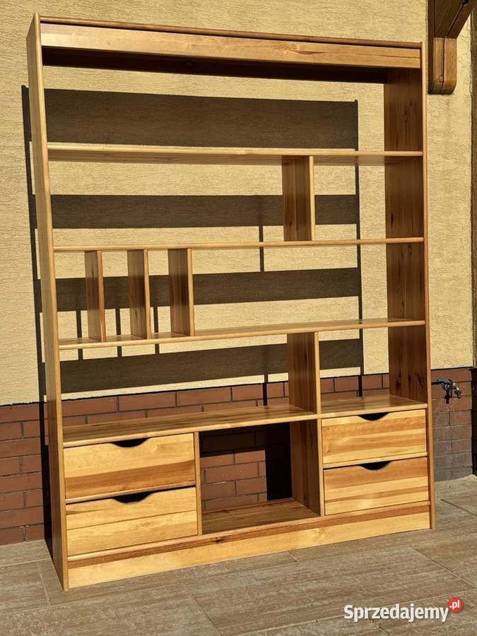 Regał drewniany kredens półki biblioteczka Garwolin