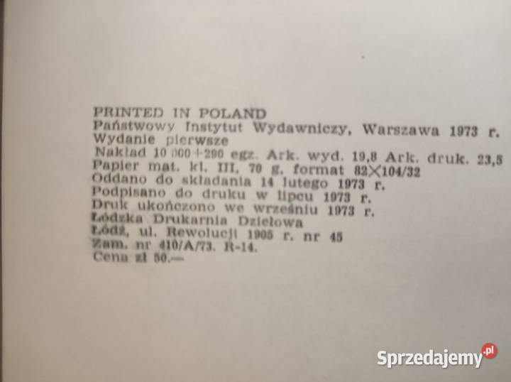 zachodnią miedzą Stanisław Szenic 1973 twarda Kielce