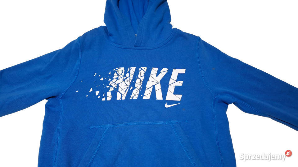 Bluza z kapturem niebieska 116128 Nike Odzież