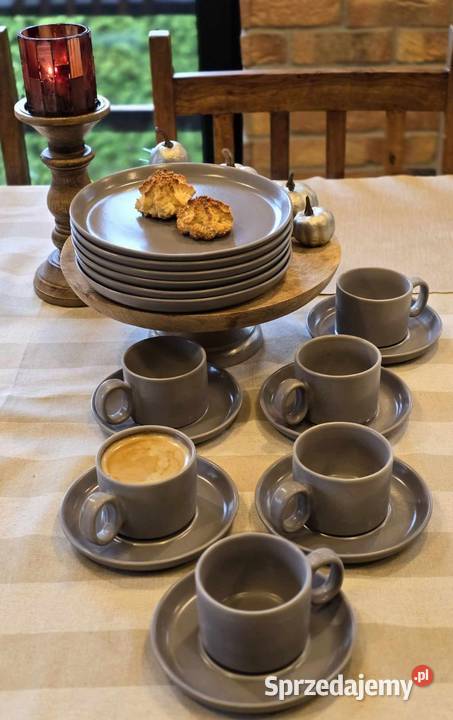 Serwis kawowy trzy kolory łódzkie Łódź