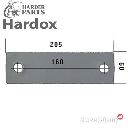 Nakładka HARDOX 703001S części do pługa VOGEL Rolnictwo Suwałki sprzedam