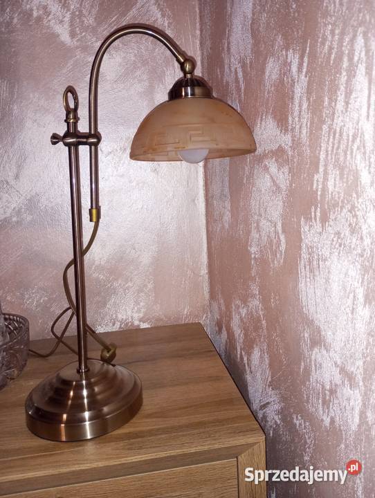 Lampa stołowa mosiądz Biłgoraj
