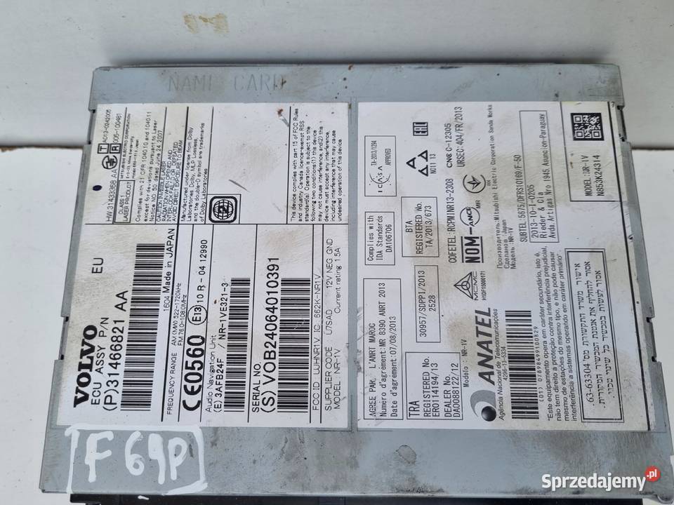 Volvo VOLVO V60 I S60 II V40 II CZYTNIK osobowe Sprzęt audio fabryczny Chełm