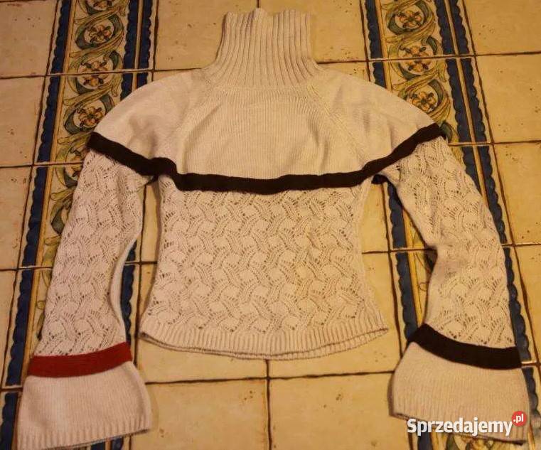 Biały sweter golf 36S 38 M małopolskie Kraków