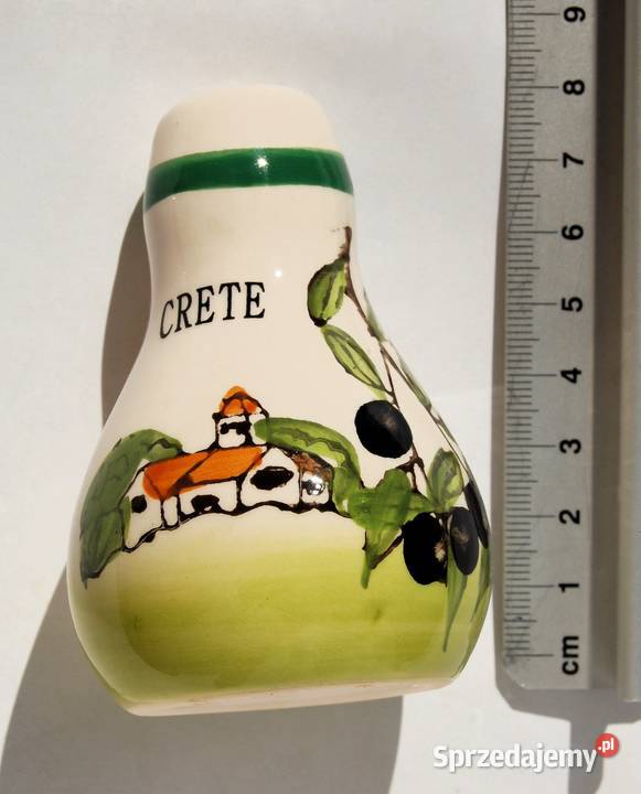 Solniczka pieprzniczka malowana ceramika Kreta wielokolorowy Lublin