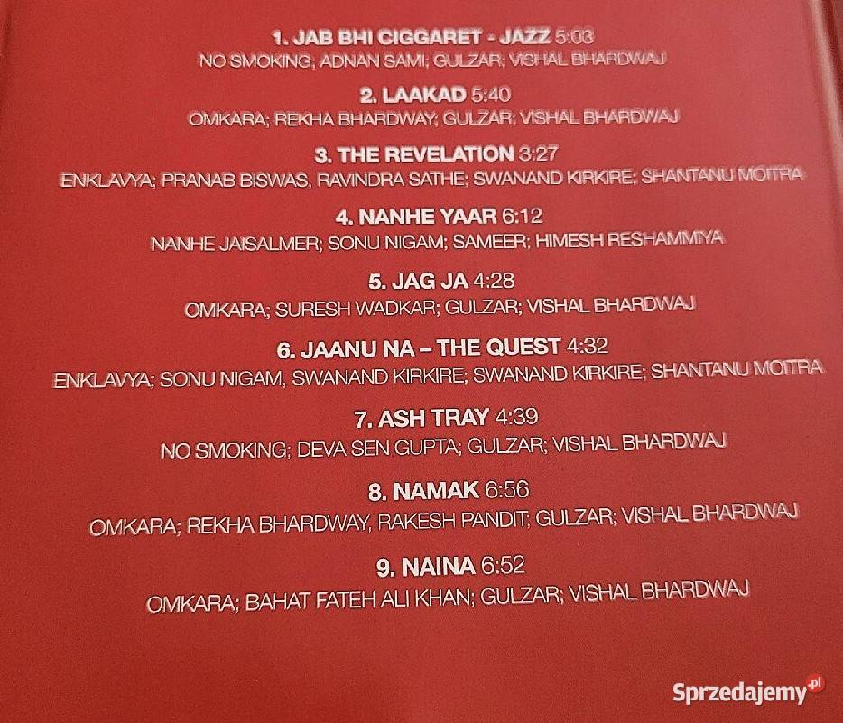 Nastrojowe Przeboje Bollywood płyta CD Płyty i kasety kujawsko-pomorskie sprzedam
