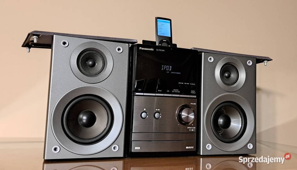 Panasonic SAPM500 iPodUSBCDMP3RDS pilot Wieże i miniwieże wielkopolskie Krotoszyn