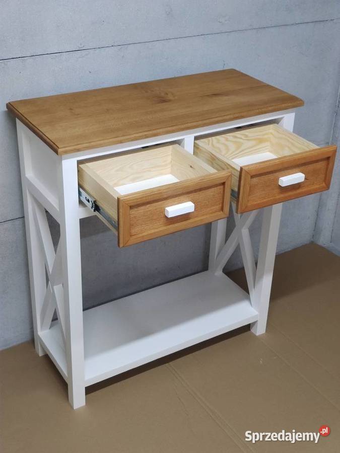 Konsola drewniana dębowa łódzkie Zduńska Wola