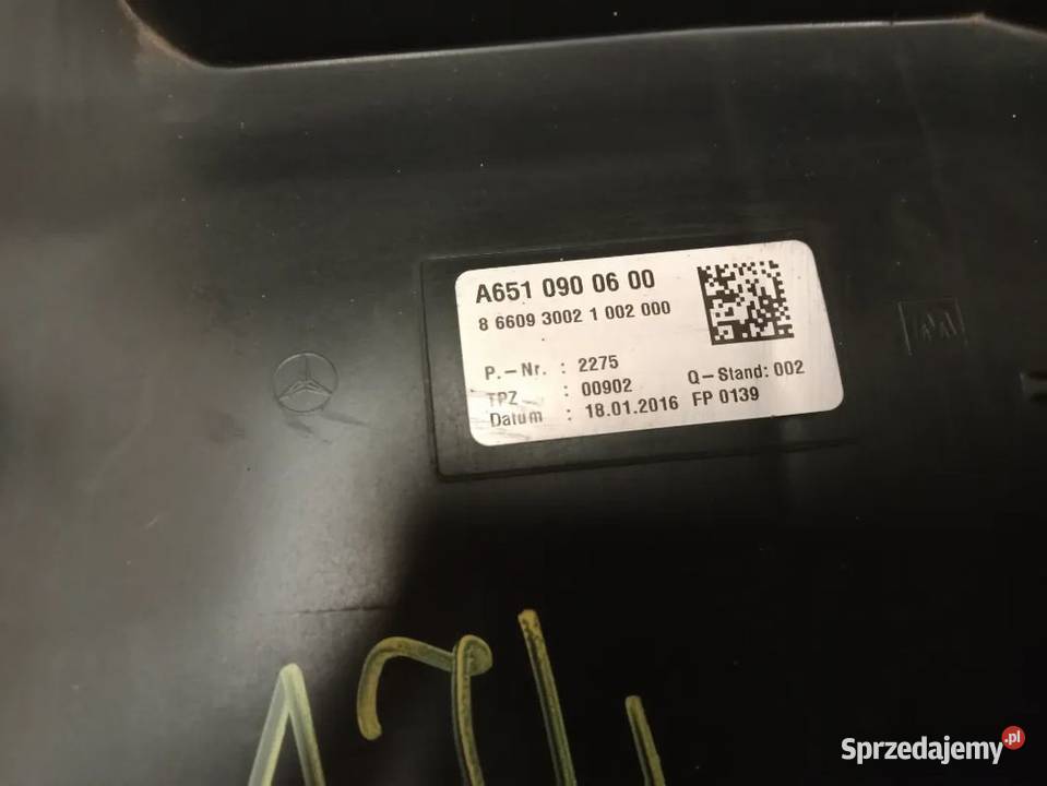 OBUDOWA FILTRA POWIETRZA MERCEDES W205 22 CDI Rakoniewice sprzedam