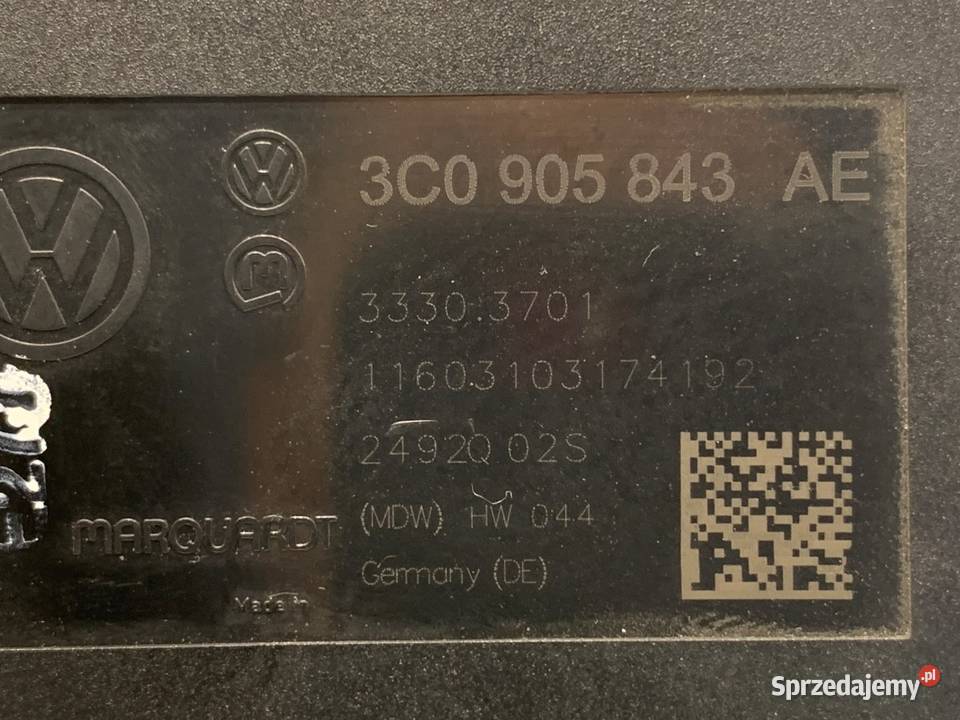 STACYJKA VW CC B7 3C0905843AE 20 140 1116 osobowe