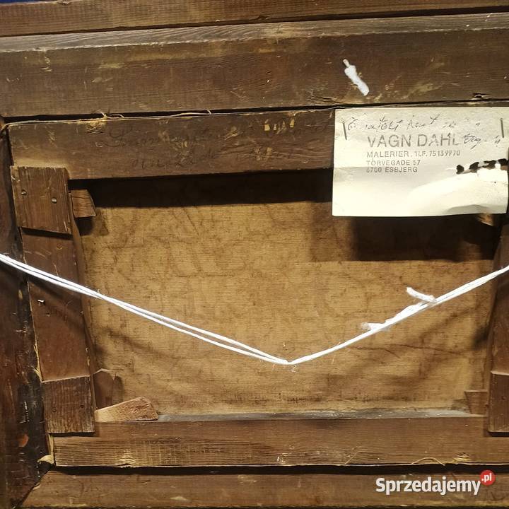 Olej na płótnie żaglowce podpisany XIXXX złota Bronisze sprzedam