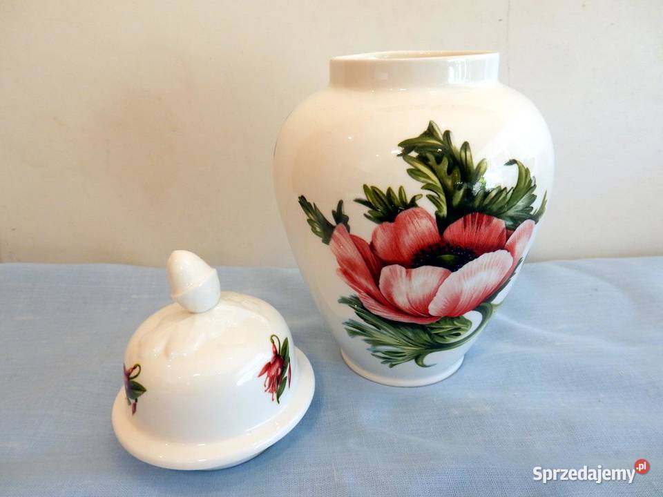 Dekoracyjny pojemnik na bibeloty Porcelana Porcelana i szkło wielkopolskie Piła sprzedam