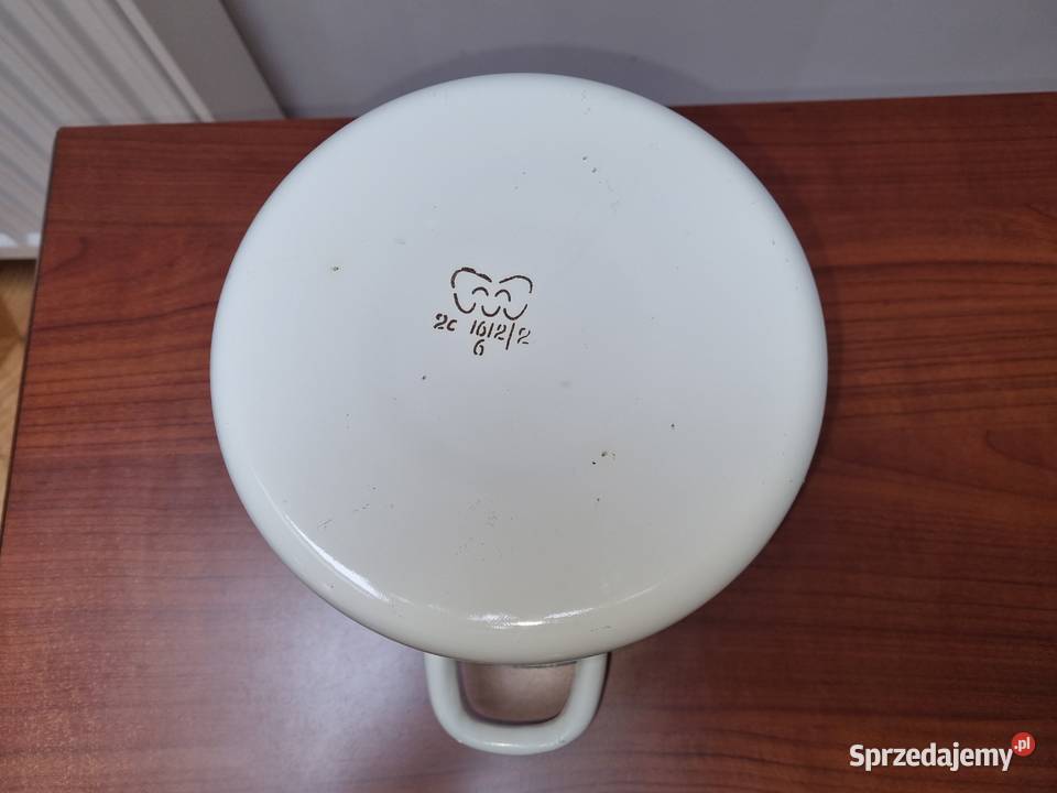 Garnek emaliowany 3 litry nowy PRL Dom i Ogród Lublin sprzedam