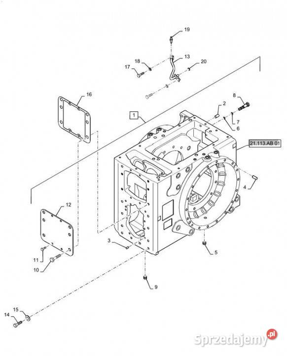 Holland T6090 T6070 Rurka 409741A1