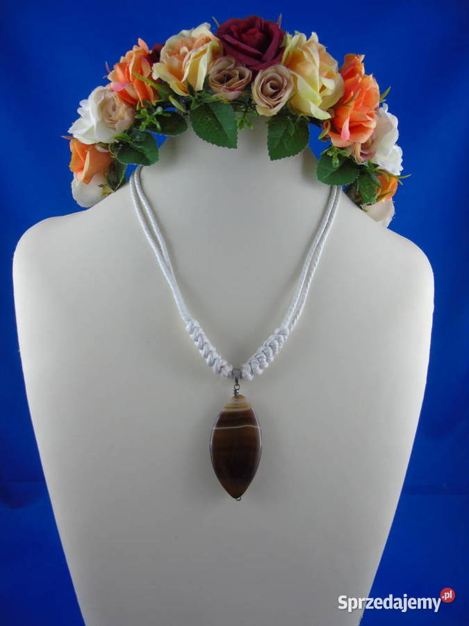 Łańcuszek makrama Wiśniowa