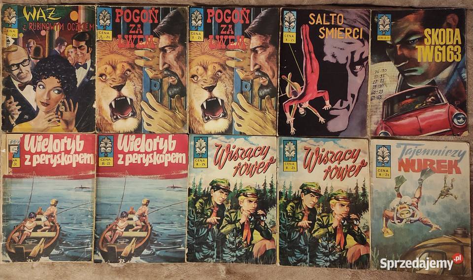 Komiksy Kapitan Żbik 66 zeszytów głównie wydania Warszawa
