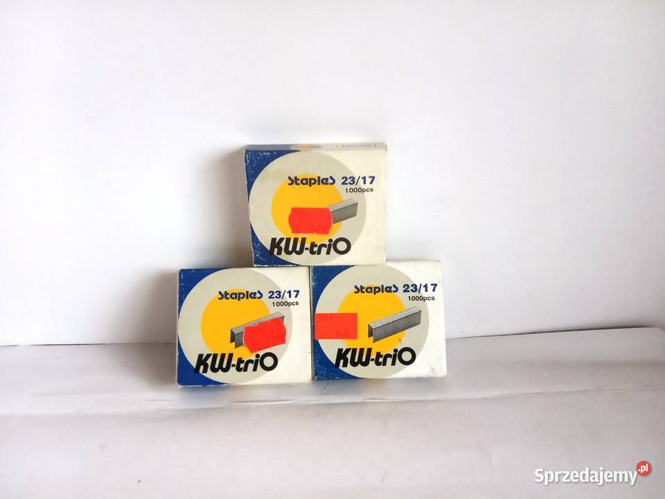 Zszywki do papieru KWtrio 2317 nowe 3 op łódzkie Bełchatów