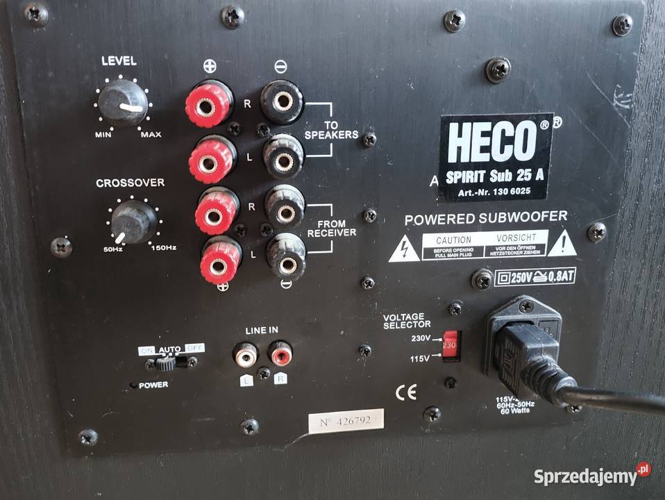 Heco subwoofer Lubin