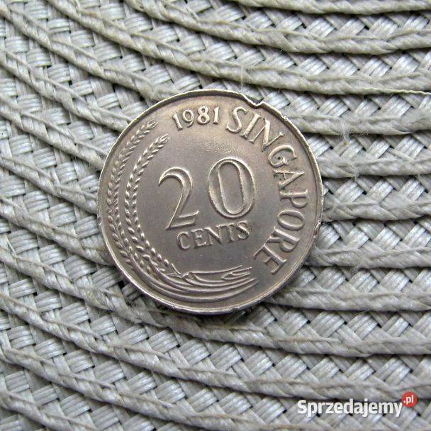 Singapur 20 Cent 1981r Numizmatyka Kalisz