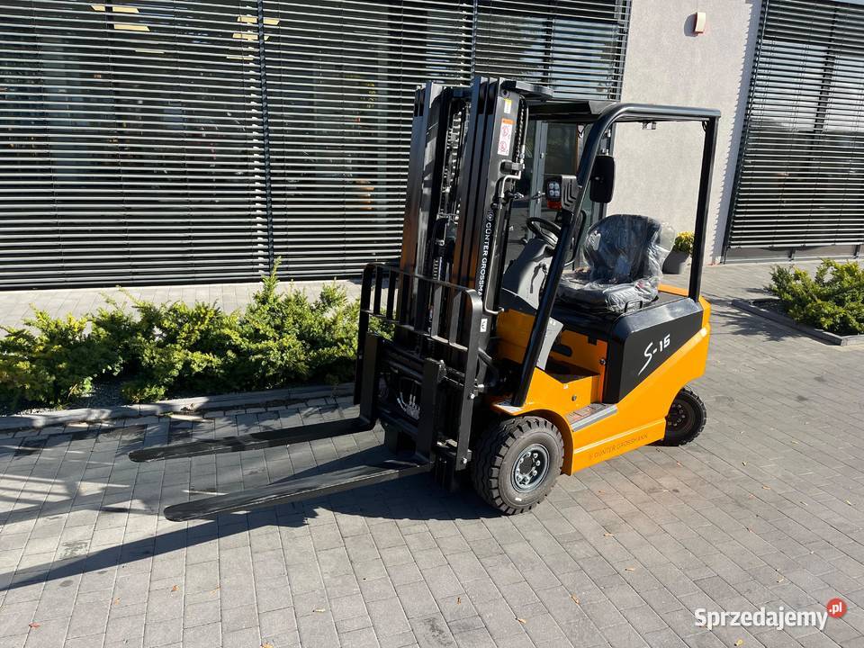 Nowy elektryczny wózek widłowy 15T 48m Gunter elektryczny Wrocław