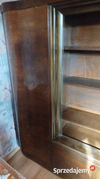 Witryna dębowa art deco antyk Gliwice