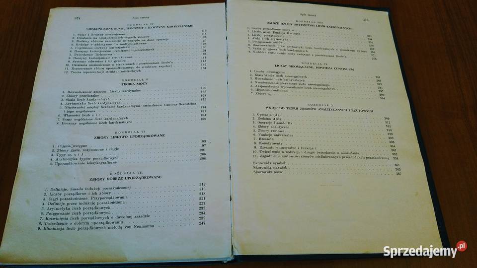 Teoria mnogości Monografie Matematyczne 27 Rok wydania 1966 pomorskie Gdańsk