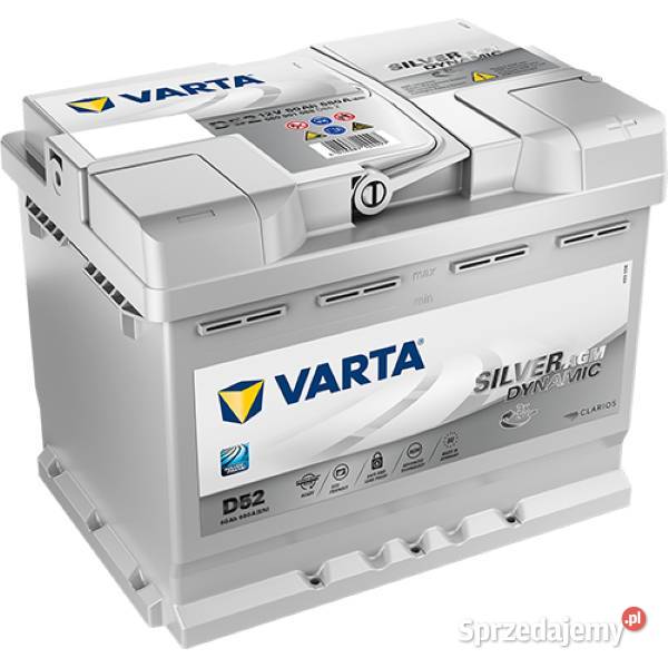 Akumulator VARTA Silver AGM D52 60Ah 680A Gdańsk