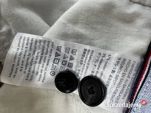 Spodnie Tommy Hilfiger Custom fit bawełna Tommy Hilfiger Odzież codzienna śląskie