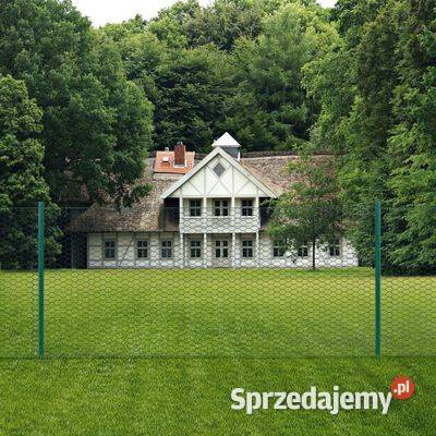 vidaXL Siatka ogrodzeniowa ze słupkami stal 25 x sprzedam