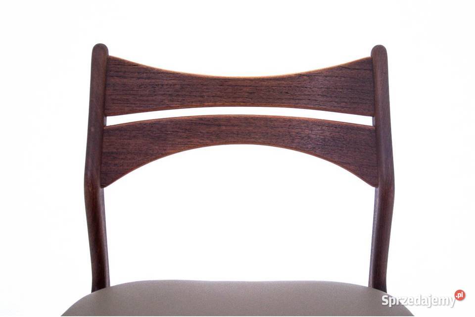 Krzesła tekowe duński design lata 60 Proj Eric śląskie sprzedam