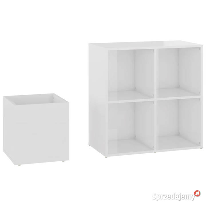 Szafka na buty biała z połyskiem 105x355x70 Warszawa