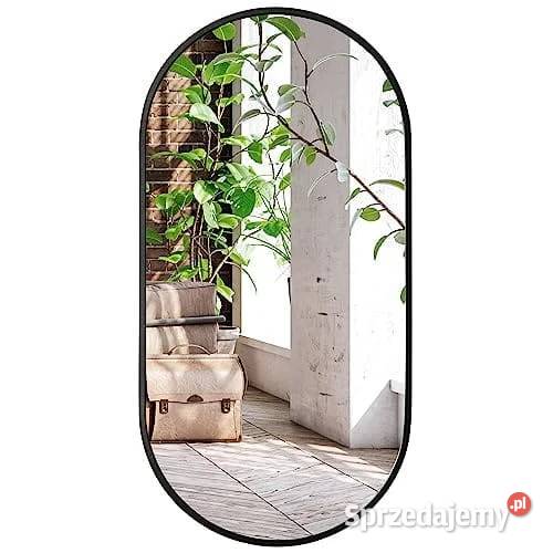 Lustro owalne 100x50 czarna rama Smogorzów sprzedam