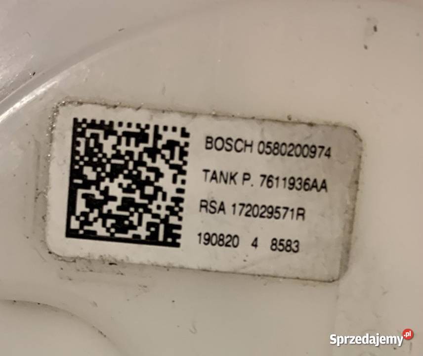 POMPA PALIWA 172029571R 0580200974 RENAULT śląskie Katowice sprzedam