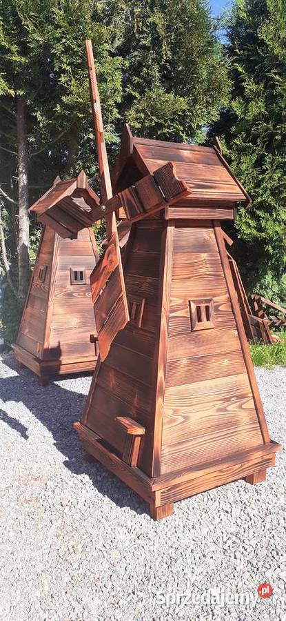 Wiatrak ogrodowy drewniany Jordanów