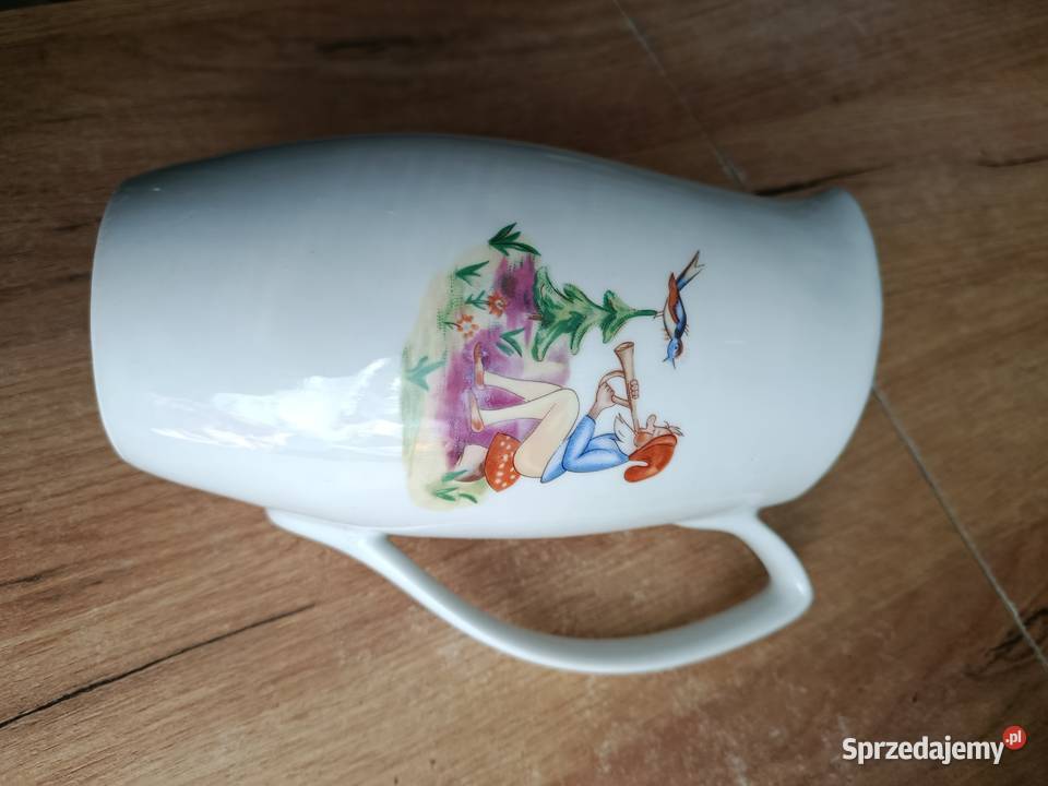 Bajkowy dzbanek dzieci porcelana PRL Chodzież Choszczno