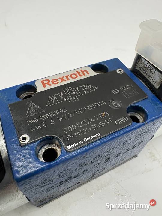 Rexroth R901000176 4WE 6 W62EG12N9K4 Valve Pozostałe Warszawa